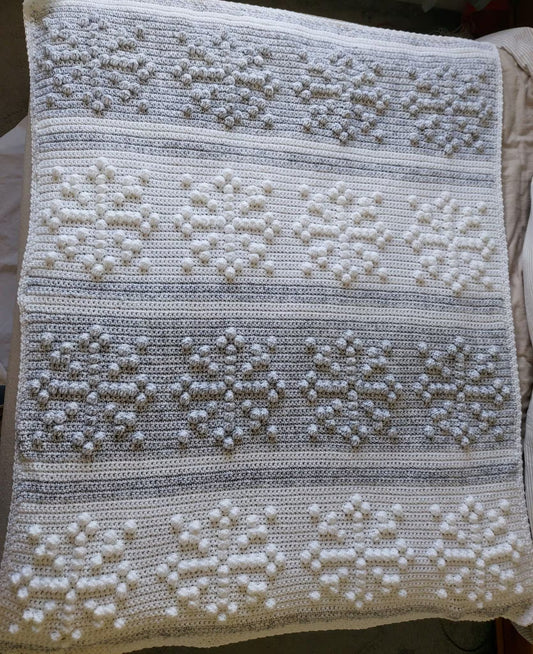 crochet pattern snowflake blanket